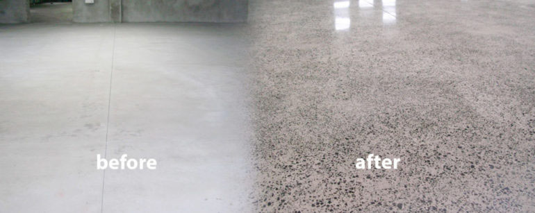 EPOXY FLOOR before and after